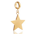 Gold Plated Stainless Star Charm for Echo Wrap Bracelets